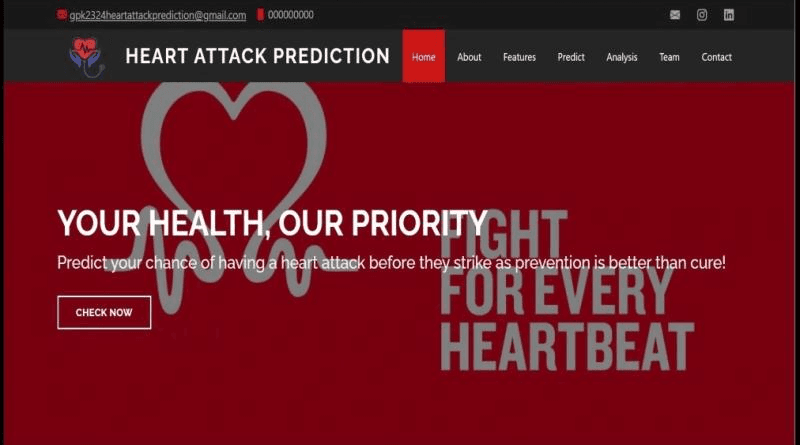 Heart Attack Prediction Website